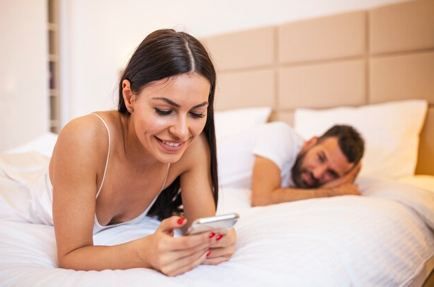 my wife is addicted to her phone, what should I do?